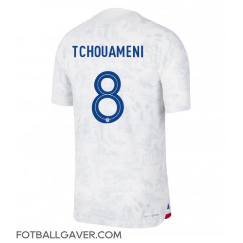 Frankrike Aurelien Tchouameni #8 Fotballklær Bortedrakt VM 2022 Kortermet